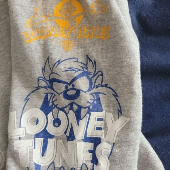 Looney‎ Toons gray Bugs Bunny Hoodie Sweatshirt - Picture 2 of 10
